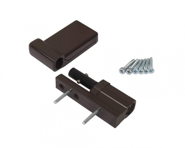 Петля дверная Elementis K-V (15-20 мм), на 120кг., Коричневый, RAL8019