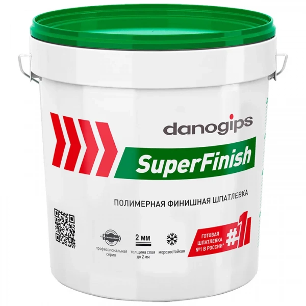Шпаклевка готовая финишная полимерная DANOGIPS (SHEETROCK) SuperFinish, 3 л (5 кг)